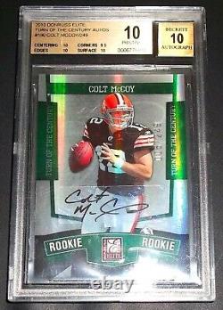 #005/249 BGS 10 Pristine 10 Autograph Rc Colt Mccoy Auto 2010 Rookie Signed 9.5