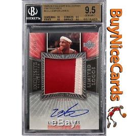 05-06 Lebron James Exquisite Limited Logos Patch Auto /50 BGS 9.5 with10 Centering