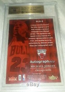 06 Fleer Autographics Michael Jordan #23 Chicago Bulls Autograph Bgs 9.5 Auto 10