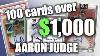 101 Aaron Judge Baseball Cards Sold For Over 1000