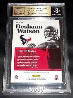 #/10 BGS 9.5 10 Autograph Rc Gold Deshaun Watson Auto 2017 Encased Rookie Signed
