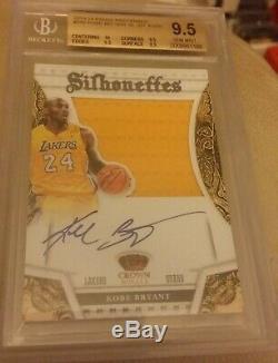 13 Panini Preferred Silhouettes Autograph Patch /35 Kobe Bryant Bgs 9.5 Auto 10