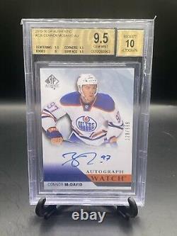 15/16 UD Sp Authentic Future Watch Connor McDavid /999 BGS 9.5 Auto 10
