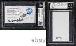 1900-Present Authenticated Pat Sajak Vanna White BAS Certified BGS Encased Auto