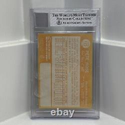 1964 Topps Pete Rose Rookie Dual Grade 6 9 Auto BGS BAS Beckett Autograph Card