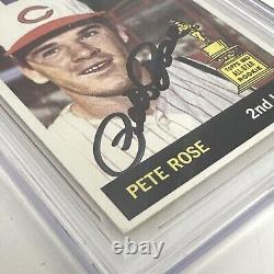 1964 Topps Pete Rose Rookie Dual Grade 6 9 Auto BGS BAS Beckett Autograph Card
