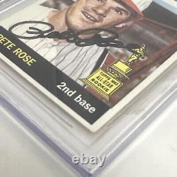 1964 Topps Pete Rose Rookie Dual Grade 6 9 Auto BGS BAS Beckett Autograph Card