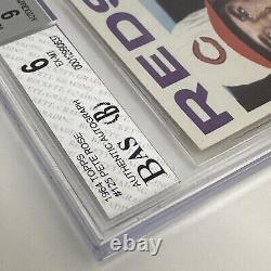 1964 Topps Pete Rose Rookie Dual Grade 6 9 Auto BGS BAS Beckett Autograph Card
