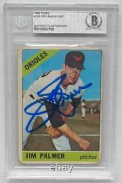 1966 Topps Jim Palmer Rookie Auto Autograph RC #126 BGS AUTHENTIC Orioles