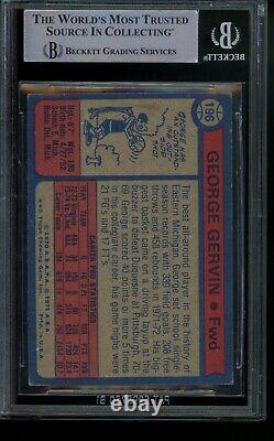 1974 Topps Basketball #196 George Gervin Rookie Auto BGS BAS Auto