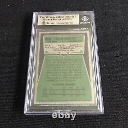 1975 Topps Dan Fouts RC Rookie Auto Autograph #367 Chargers BGS Authentic