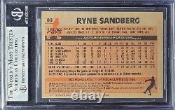 1983 O-Pee-Chee OPC #83 Ryne Sandberg ROOKIE CARD RC Signed Autograph Auto BGS