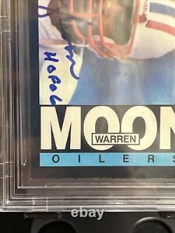 1985 Topps Warren Moon Rookie ON CARD AUTOGRAPH HOF 06 BGS 10 Auto