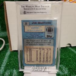 1988 Topps #38 Joe Montana Autograph BGS DNA Authentic Auto San Francisco 49ers