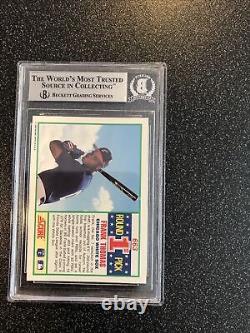 1990 Score Frank Thomas Rookie RC #663 Autograph Auto BGS Authentic