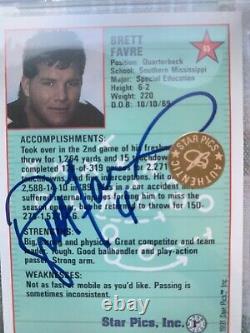 1991 Brett Favre Star Pics RC Rookie Auto Autograph BGS 9.5 READ