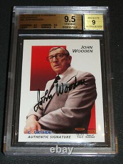 1992 Courtside John Wooden Authentic Signature Autograph Auto BGS 9.5 GEM