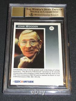 1992 Courtside John Wooden Authentic Signature Autograph Auto BGS 9.5 GEM