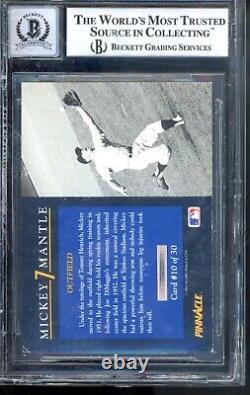 1992 Pinnacle #10 Mickey Mantle Autograph Card NY Yankees BGS Authentic AUTO 10