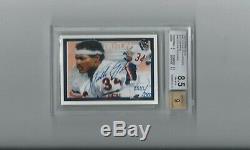 1992 Upper Deck Walter Payton Heroes On Card Auto Graded Bgs 8.5 Autograph Hof