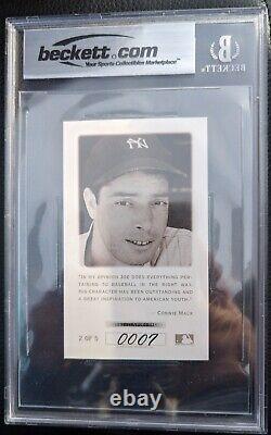 1993 Pinnacle #2 Joe Dimaggio Autograph Auto New York Yankees Hof Bgs 8.5