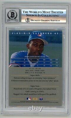 1995 Bowman's Best VLADIMIR GUERRERO #2 RC Blue Auto Autograph WithHOF 17 BGS 10