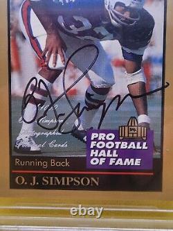 1995 Enor O. J. SIMPSON #175 BGS BAS Certified Authentic Auto Autograph OJ Signed