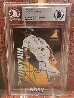 1995 Pinnacle Zenith Tony Gwynn San Diego Padres Signed BAS BGS Auto Autograph