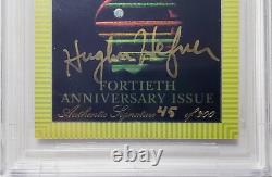 1995 Playboy Chromium Hugh Hefner Signed Card Autograph /300 Auto BAS BGS 8.5/10