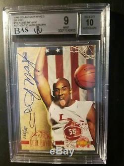 1996 Score Board Kobe Bryant Rookie Rc Autograph Bgs 9 Auto 10 Jersey 1/1 24/390