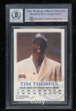 1997-98 Skybox Premium Autographics Tim Thomas Auto Rookie RC BGS 10 Auto RARE