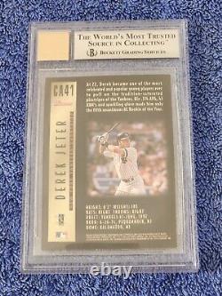1997 Bowman Certified Autographs Green Ink Ca41 Jeter Bgs Mint 9/ Auto 10