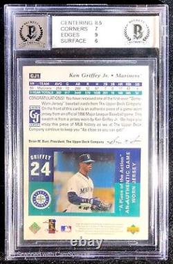1997 Ken Griffey Jr Upper Deck Game Used Jersey Autographed Signed BGS 7 10 Auto