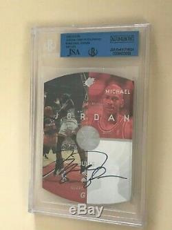 1997 Uda Michael Jordan Camp Die Cut #3 Autograph Bgs Jsa Auto Hof Bulls