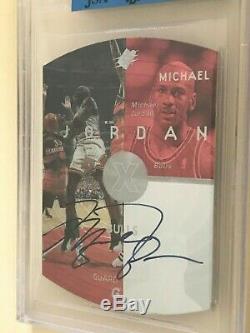 1997 Uda Michael Jordan Camp Die Cut #3 Autograph Bgs Jsa Auto Hof Bulls