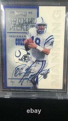 1998 Playoff Contenders Ticket Peyton Manning RC AUTO Rare Auto BGS 9 L@@k