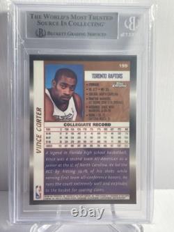1998 Topps Chrome Vince Carter Rookie Auto Bgs Certified