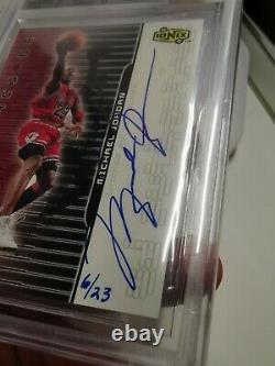1999/00 UD Ionix Authentics Michael Jordan Autograph 6/23! BGS 9! Rare MJ 90s Auto