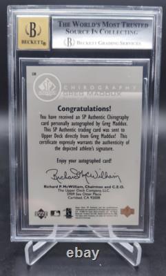 1999 SP Authentic Chirography GREG MADDUX AUTOGRAPH SP BGS 9/10 AUTO Braves HOF