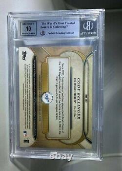 1/1? 2017 Triple Threads CODY BELLINGER AUTO BGS 9.0 Mint RC 10 Autograph