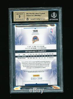 1/1 Bgs 9.5 Stephen Curry 2009-10 Limited Autograph Auto Jersey Number Rc 30/299