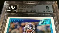 1/1 Rc Auto Diamond Lamar Jackson Bgs 9/10 2018 Panini Rookie Gems Autographs