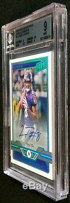 1/1 Rc Auto Diamond Lamar Jackson Bgs 9/10 2018 Panini Rookie Gems Autographs