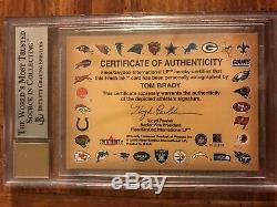 2000 Fleer Autographics Tom Brady Rookie Card BGS 8.5 with 10 AUTO NFL MVP GOAT