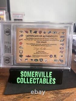 2000 Fleer Tradition Autographics Tom Brady BGS 7.5 With 10 AUTO Rookie RC PATS