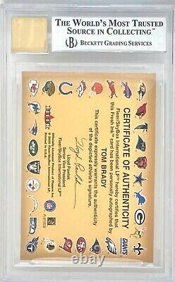 2000 Fleer Tradition Autographics Tom Brady RC Rookie Card BGS 8.5 with9 & 10 Auto