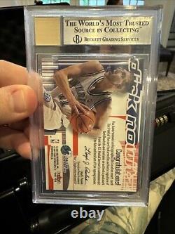 2000 Fleet Futures Dirk Nowitzki Autographics On Location Auto BGS 9 10
