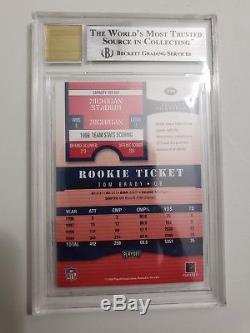 2000 Playoff Contenders Tom Brady ROOKIE RC AUTO #144 BGS 9/10 MINT. GOAT