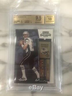 2000 Playoff Contenders Tom Brady Rookie Ticket Auto Bgs 9.5 /10 Highest Subs