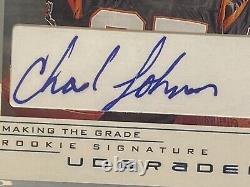 2001 Chad Johnson Rookie Rc Autograph Sp/500 Auto Bgs 9.5/10 Bengals Hof
